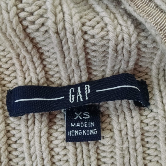 Gap beige hooded sweater size XS - Picture 6 of 6